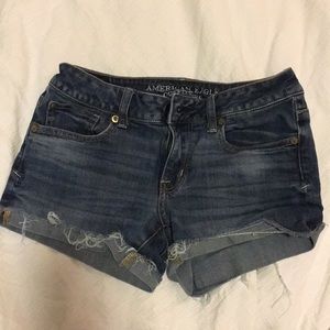 american eagle denim shorts